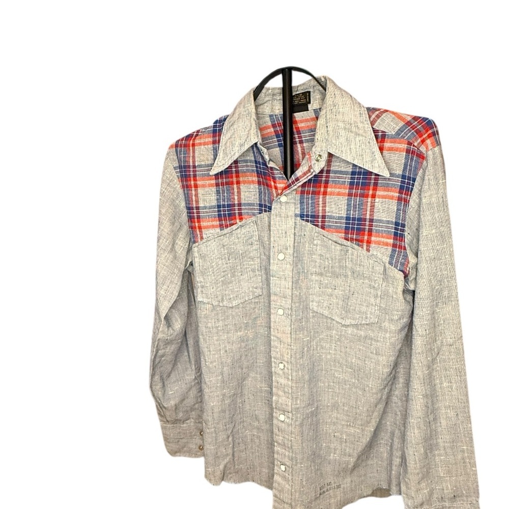 Vintage H.I.S 70s Western shirt. Boho, disco cowboy - Picture 2 of 5